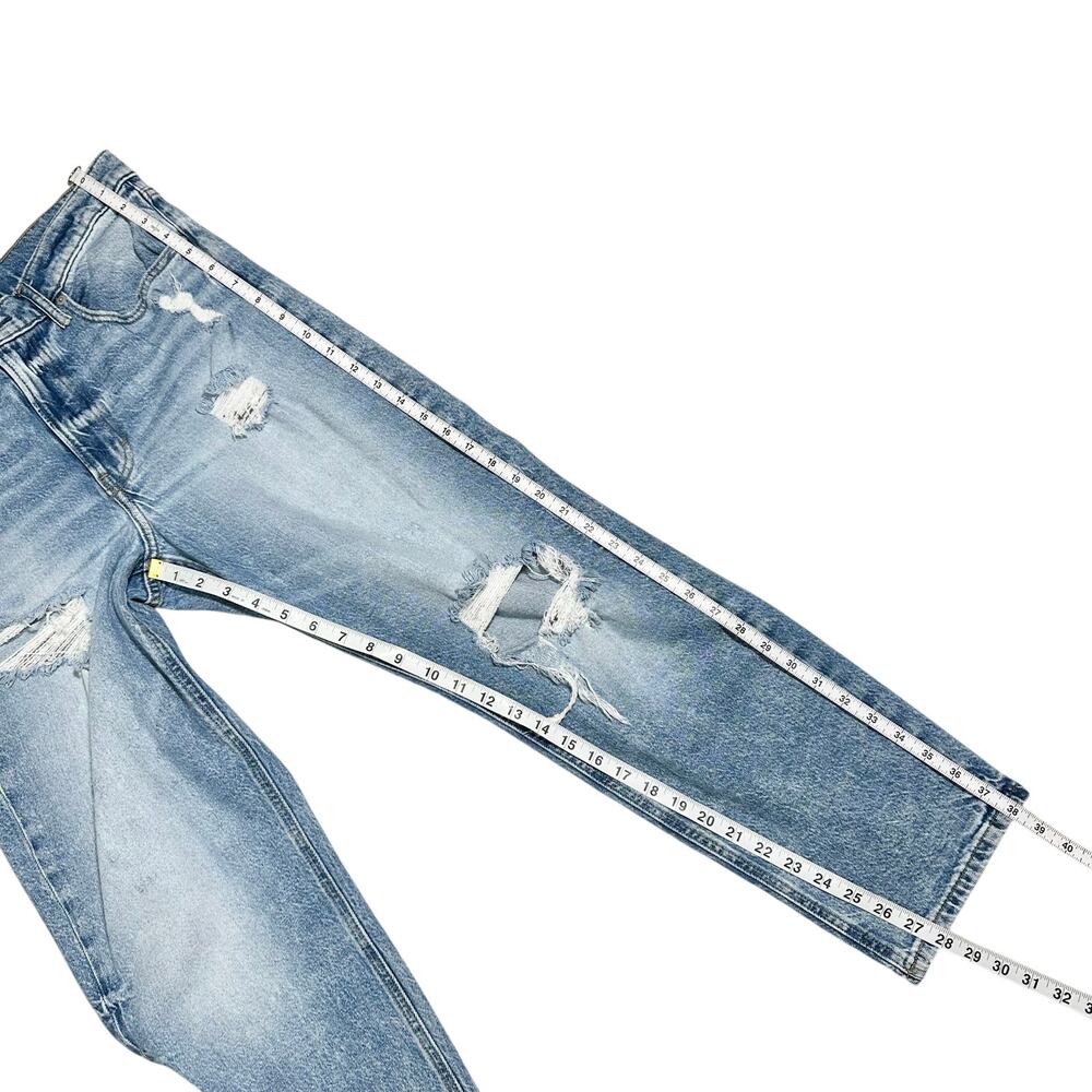 Lucky Brand | Women | Boy Distressed Mid Rise Relaxed Straight Leg Jeans | 30 R - Picture 5 of 16